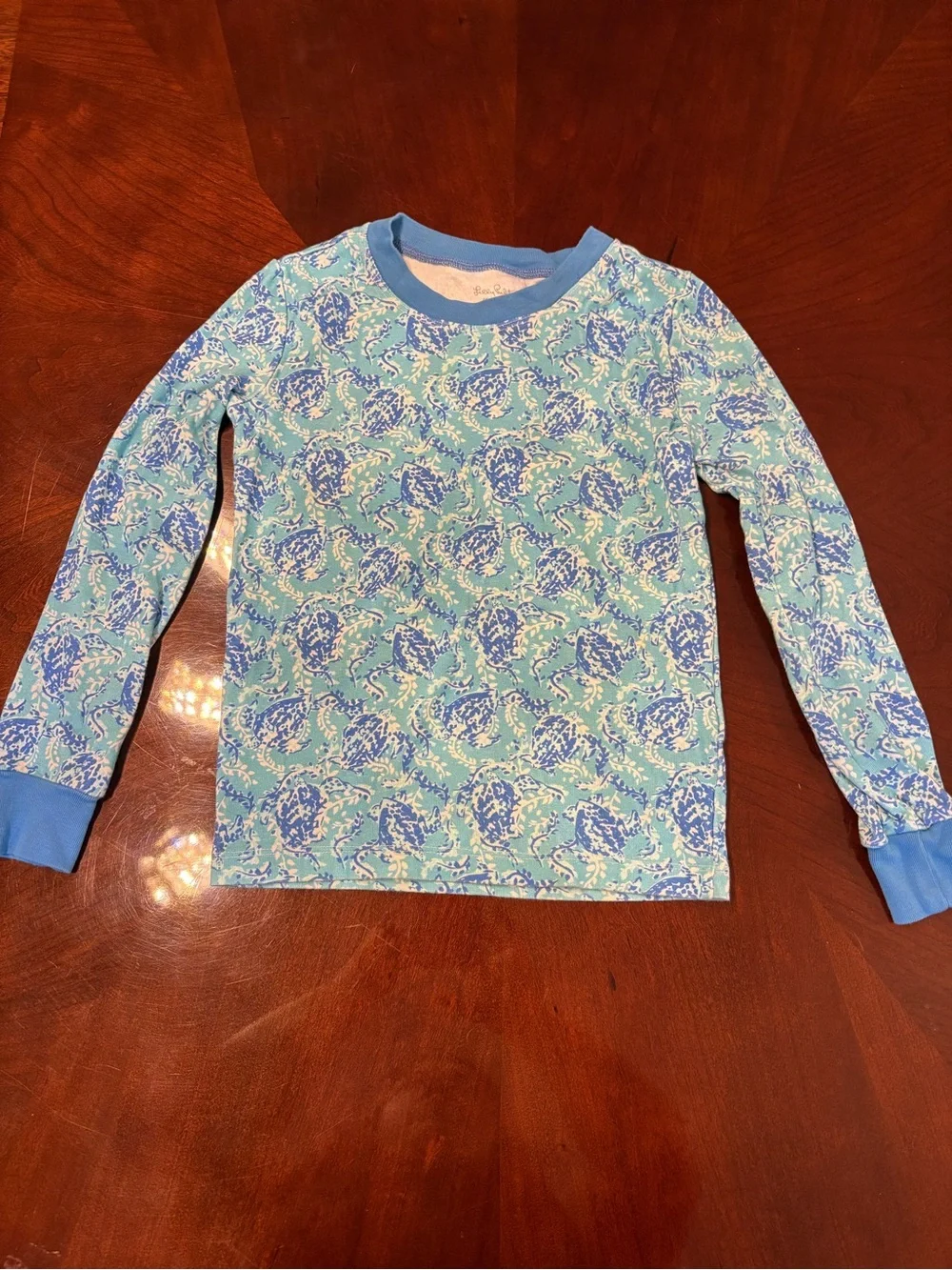 Lilly Pulitzer for Pottey Barn Kids Blue Tight Fit Pajama Set